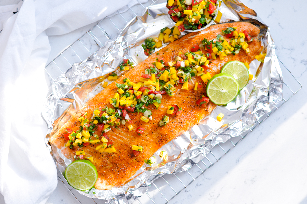 Chipotle Salmon With Mango Salsa Ana Ankeny